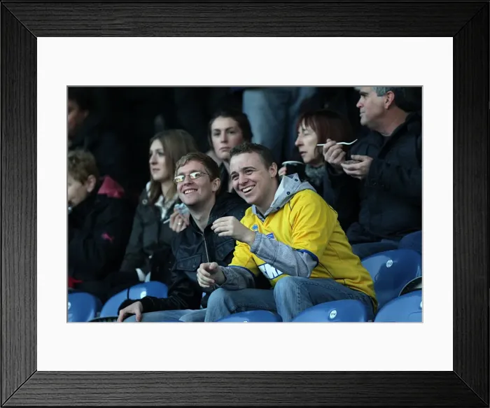 Framed Print : Fans at Huddersfield Town, December 2010 Framed Print : Fans at Huddersfield Town, December 2010