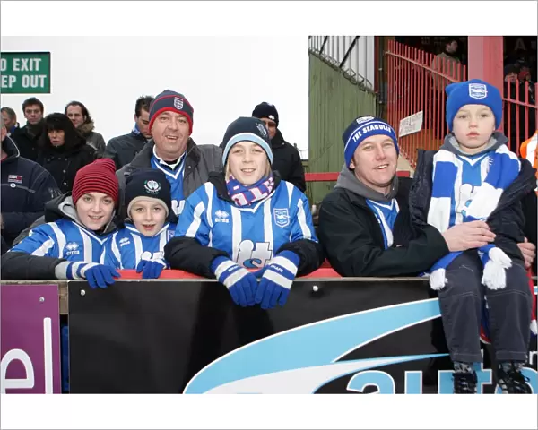 Brighton and Hove Albion FC: The Passionate Fans at Exeter City, January 2011