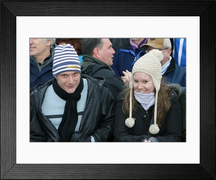 Framed Print : Fans at Exeter City, January 2011 Framed Print : Fans at Exeter City, January 2011