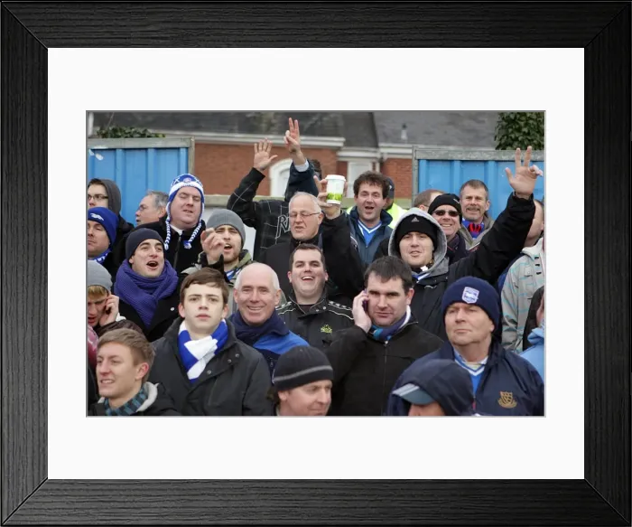 Framed Print : Fans at Exeter City, January 2011 Framed Print : Fans at Exeter City, January 2011