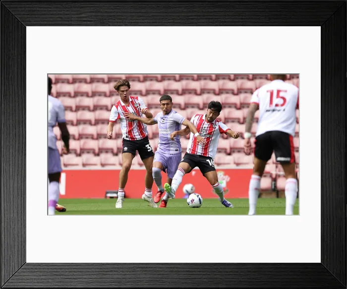 Framed Print : Southampton v Brighton and Hove Albion Pre Season Friendly 02AUG25