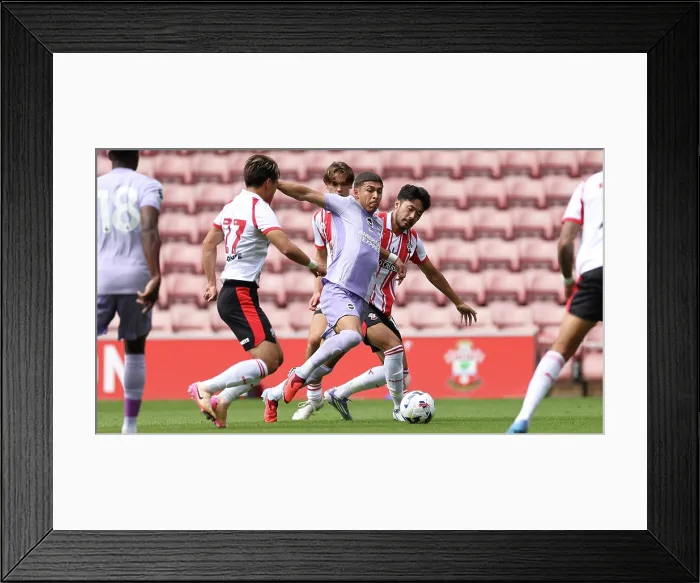 Framed Print : Southampton v Brighton and Hove Albion Pre Season Friendly 02AUG25