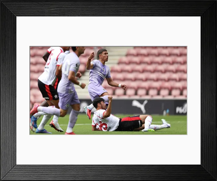 Framed Print : Southampton v Brighton and Hove Albion Pre Season Friendly 02AUG25