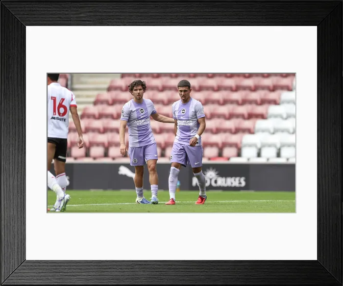 Framed Print : Southampton v Brighton and Hove Albion Pre Season Friendly 02AUG25