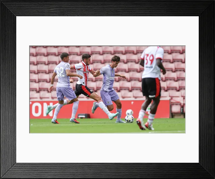 Framed Print : Southampton v Brighton and Hove Albion Pre Season Friendly 02AUG25