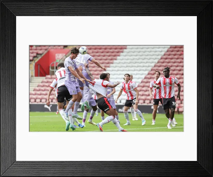 Framed Print : Southampton v Brighton and Hove Albion Pre Season Friendly 02AUG25