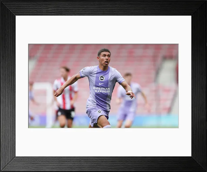 Framed Print : Southampton v Brighton and Hove Albion Pre Season Friendly 02AUG25