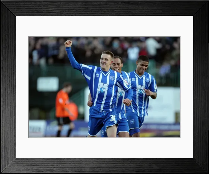 Framed Print : Brighton & Hove Albion vs Hartlepool United: 2010-11 Home Match Framed Print : Brighton & Hove Albion vs Hartlepool United: 2010-11 Home Match