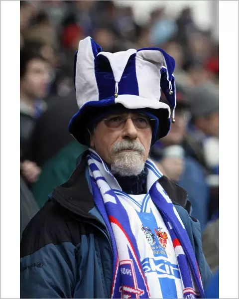 A fan at Stoke City for the FA Cup 5th Round, Feb 2011