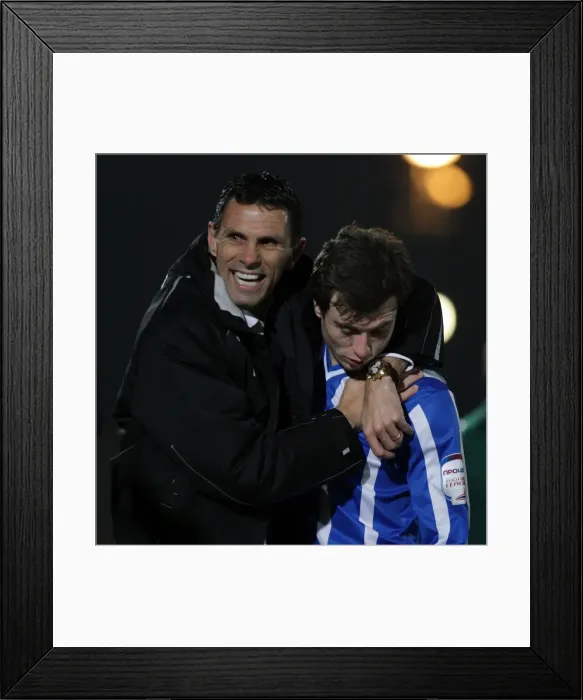 Framed Print : Brighton & Hove Albion: 2010-11 Home Season - Plymouth Argyle Match