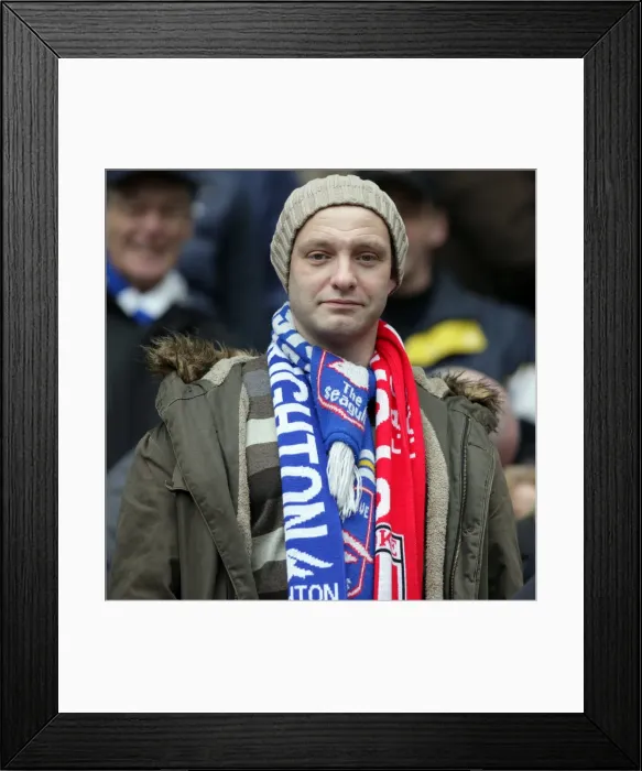 Framed Print : Brighton & Hove Albion 2010-11 Away: MK Dons Framed Print : Brighton & Hove Albion 2010-11 Away: MK Dons