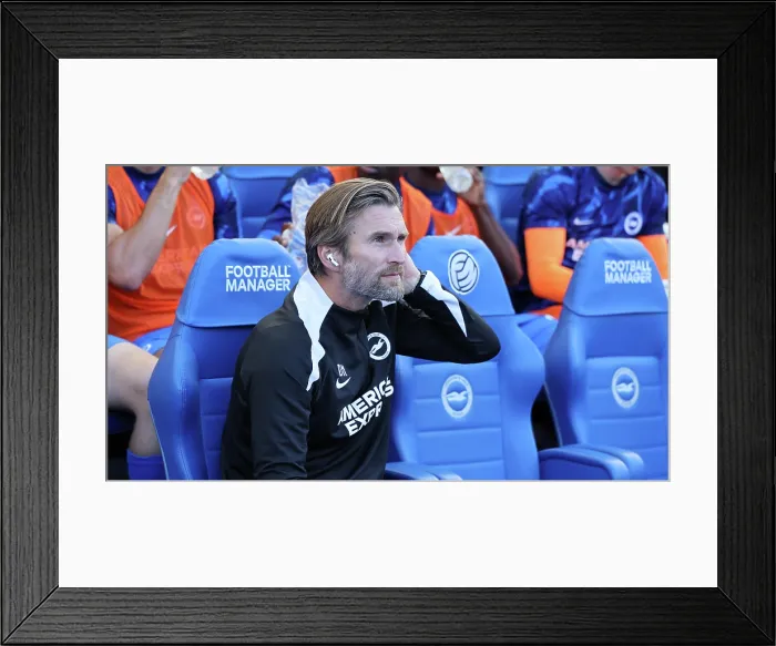 Framed Print : Brighton and Hove Albion v Wolfsburg Pre-Season Friendly 09AUG25 Framed Print : Brighton and Hove Albion v Wolfsburg Pre-Season Friendly 09AUG25
