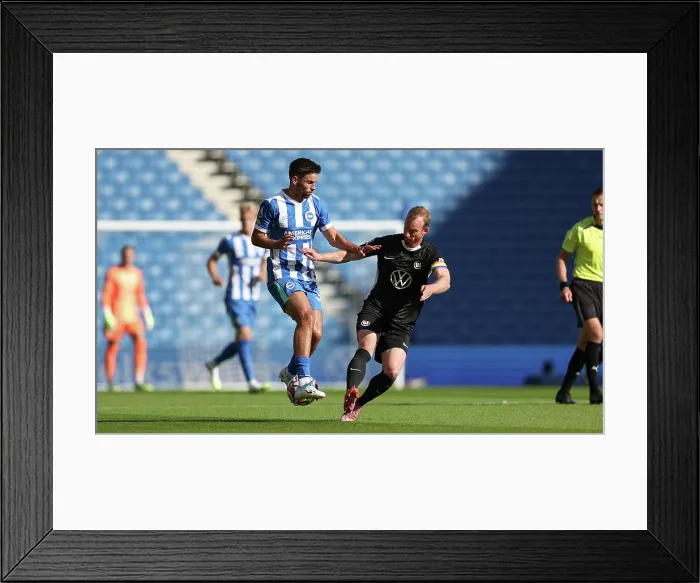 Framed Print : Brighton and Hove Albion v Wolfsburg Pre-Season Friendly 09AUG25 Framed Print : Brighton and Hove Albion v Wolfsburg Pre-Season Friendly 09AUG25