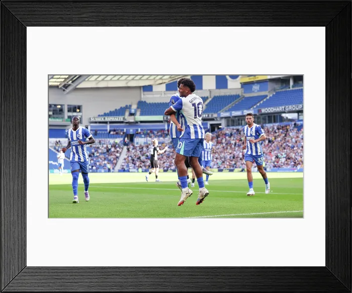 Framed Print : Brighton and Hove Albion v Wolfsburg Pre-Season Friendly 09AUG25 Framed Print : Brighton and Hove Albion v Wolfsburg Pre-Season Friendly 09AUG25