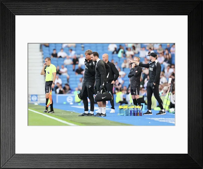 Framed Print : Brighton and Hove Albion v Wolfsburg Pre-Season Friendly 09AUG25 Framed Print : Brighton and Hove Albion v Wolfsburg Pre-Season Friendly 09AUG25
