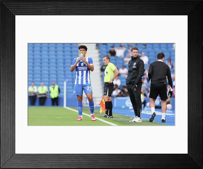 Framed Print : Brighton and Hove Albion v Wolfsburg Pre-Season Friendly 09AUG25 Framed Print : Brighton and Hove Albion v Wolfsburg Pre-Season Friendly 09AUG25