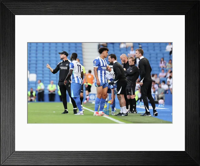 Framed Print : Brighton and Hove Albion v Wolfsburg Pre-Season Friendly 09AUG25 Framed Print : Brighton and Hove Albion v Wolfsburg Pre-Season Friendly 09AUG25
