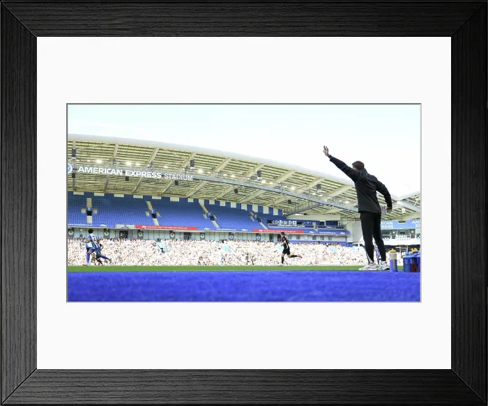 Framed Print : Brighton and Hove Albion v Wolfsburg Pre-Season Friendly 09AUG25