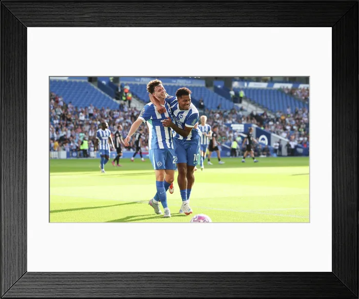 Framed Print : Brighton and Hove Albion v Wolfsburg Pre-Season Friendly 09AUG25 Framed Print : Brighton and Hove Albion v Wolfsburg Pre-Season Friendly 09AUG25