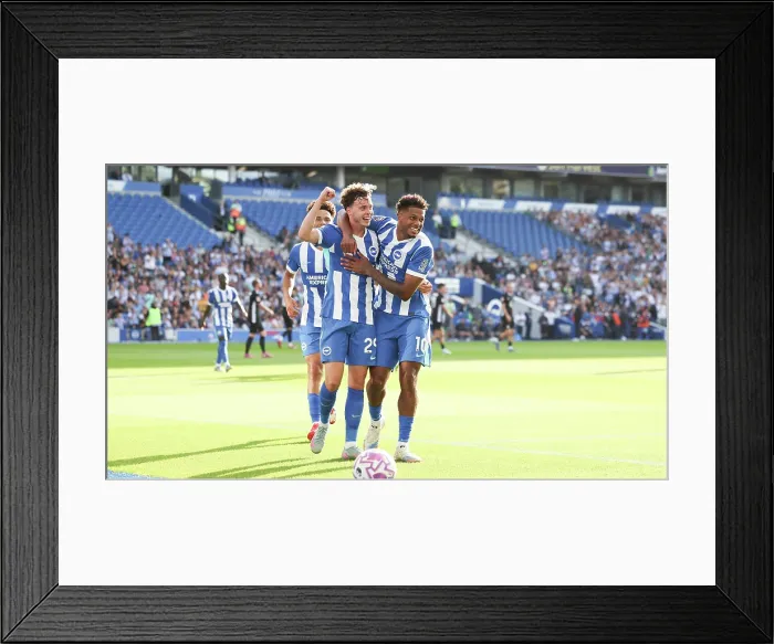 Framed Print : Brighton and Hove Albion v Wolfsburg Pre-Season Friendly 09AUG25 Framed Print : Brighton and Hove Albion v Wolfsburg Pre-Season Friendly 09AUG25