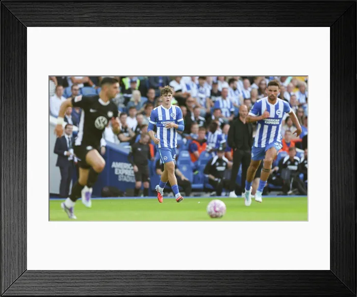 Framed Print : Brighton and Hove Albion v Wolfsburg Pre-Season Friendly 09AUG25 Framed Print : Brighton and Hove Albion v Wolfsburg Pre-Season Friendly 09AUG25