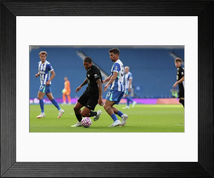 Framed Print : Brighton and Hove Albion v Wolfsburg Pre-Season Friendly 09AUG25 Framed Print : Brighton and Hove Albion v Wolfsburg Pre-Season Friendly 09AUG25