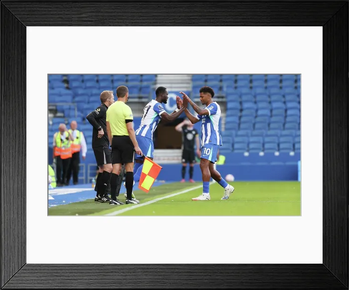 Framed Print : Brighton and Hove Albion v Wolfsburg Pre-Season Friendly 09AUG25 Framed Print : Brighton and Hove Albion v Wolfsburg Pre-Season Friendly 09AUG25