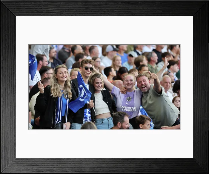 Framed Print : Brighton and Hove Albion v Wolfsburg Pre-Season Friendly 09AUG25 Framed Print : Brighton and Hove Albion v Wolfsburg Pre-Season Friendly 09AUG25