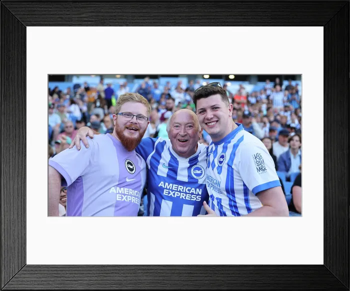 Framed Print : Brighton and Hove Albion v Wolfsburg Pre-Season Friendly 09AUG25