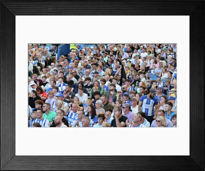 Framed Print : Brighton and Hove Albion v Wolfsburg Pre-Season Friendly 09AUG25