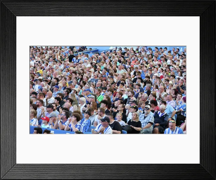 Framed Print : Brighton and Hove Albion v Wolfsburg Pre-Season Friendly 09AUG25