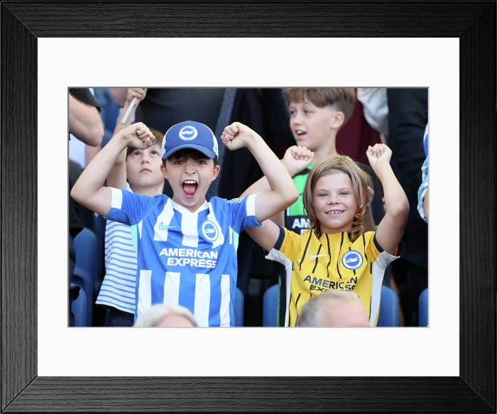 Framed Print : Brighton and Hove Albion v Wolfsburg Pre-Season Friendly 09AUG25