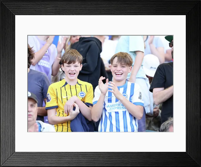 Framed Print : Brighton and Hove Albion v Wolfsburg Pre-Season Friendly 09AUG25 Framed Print : Brighton and Hove Albion v Wolfsburg Pre-Season Friendly 09AUG25