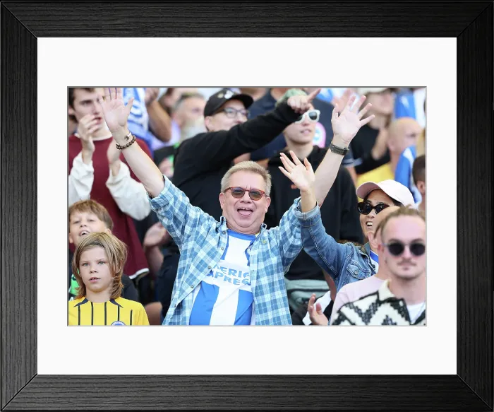 Framed Print : Brighton and Hove Albion v Wolfsburg Pre-Season Friendly 09AUG25 Framed Print : Brighton and Hove Albion v Wolfsburg Pre-Season Friendly 09AUG25