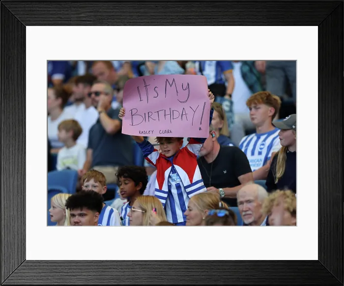 Framed Print : Brighton and Hove Albion v Wolfsburg Pre-Season Friendly 09AUG25 Framed Print : Brighton and Hove Albion v Wolfsburg Pre-Season Friendly 09AUG25