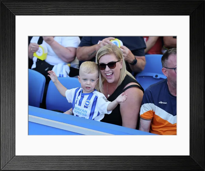 Framed Print : Brighton and Hove Albion v Wolfsburg Pre-Season Friendly 09AUG25