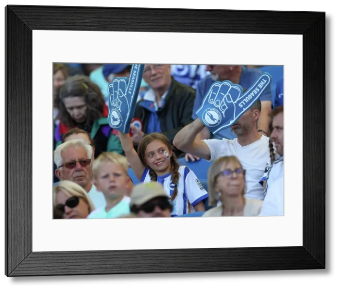 Framed Print : Brighton and Hove Albion v Wolfsburg Pre-Season Friendly 09AUG25