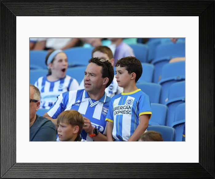 Framed Print : Brighton and Hove Albion v Wolfsburg Pre-Season Friendly 09AUG25 Framed Print : Brighton and Hove Albion v Wolfsburg Pre-Season Friendly 09AUG25