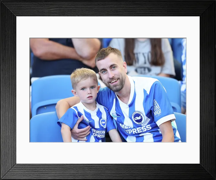 Framed Print : Brighton and Hove Albion v Wolfsburg Pre-Season Friendly 09AUG25