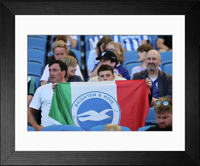 Framed Print : Brighton and Hove Albion v Wolfsburg Pre-Season Friendly 09AUG25 Framed Print : Brighton and Hove Albion v Wolfsburg Pre-Season Friendly 09AUG25