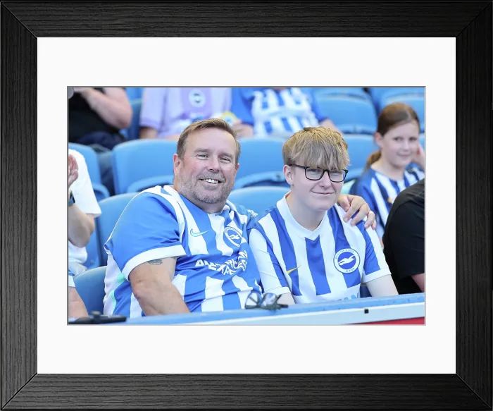 Framed Print : Brighton and Hove Albion v Wolfsburg Pre-Season Friendly 09AUG25 Framed Print : Brighton and Hove Albion v Wolfsburg Pre-Season Friendly 09AUG25