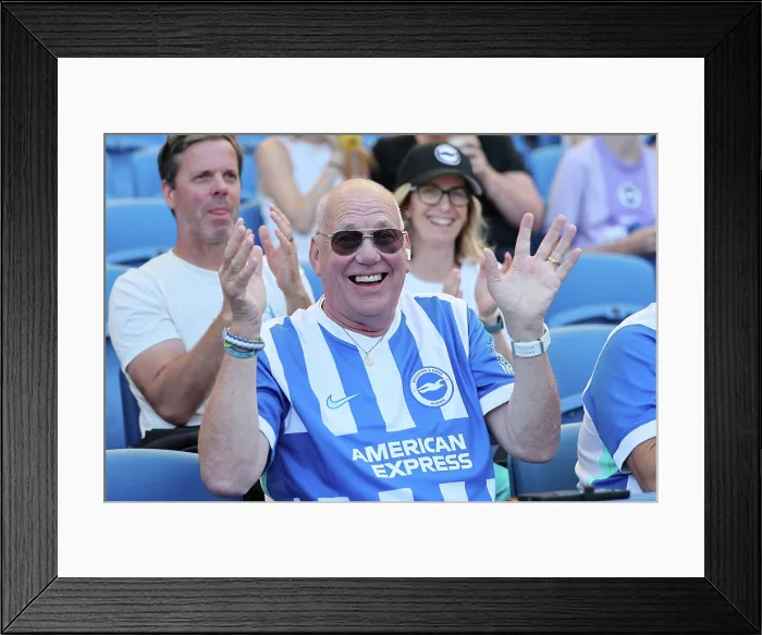 Framed Print : Brighton and Hove Albion v Wolfsburg Pre-Season Friendly 09AUG25