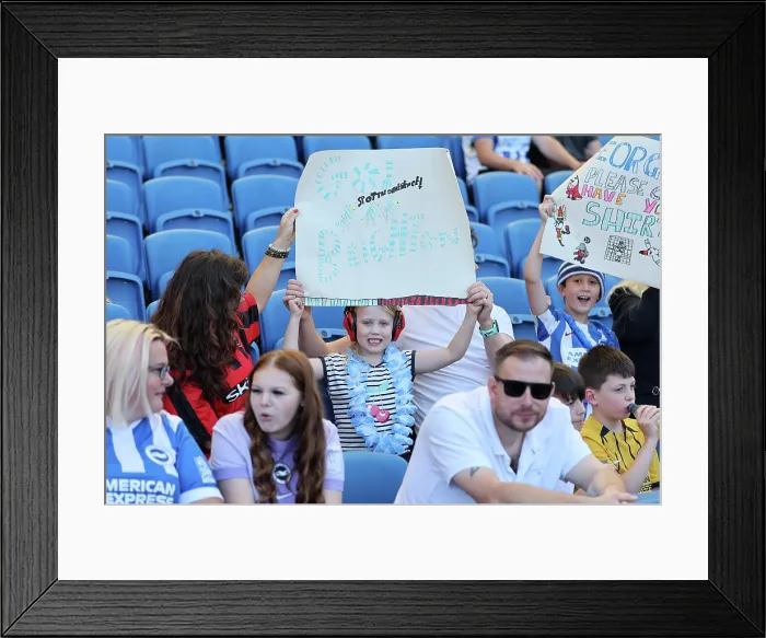Framed Print : Brighton and Hove Albion v Wolfsburg Pre-Season Friendly 09AUG25 Framed Print : Brighton and Hove Albion v Wolfsburg Pre-Season Friendly 09AUG25