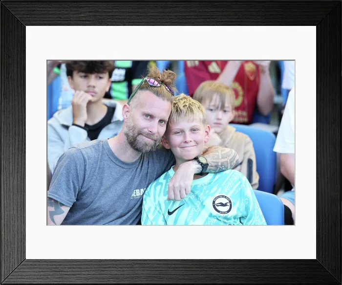 Framed Print : Brighton and Hove Albion v Wolfsburg Pre-Season Friendly 09AUG25 Framed Print : Brighton and Hove Albion v Wolfsburg Pre-Season Friendly 09AUG25