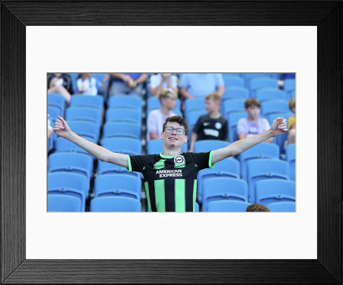 Framed Print : Brighton and Hove Albion v Wolfsburg Pre-Season Friendly 09AUG25 Framed Print : Brighton and Hove Albion v Wolfsburg Pre-Season Friendly 09AUG25