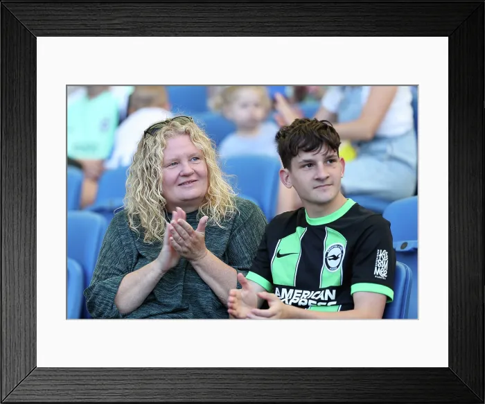 Framed Print : Brighton and Hove Albion v Wolfsburg Pre-Season Friendly 09AUG25 Framed Print : Brighton and Hove Albion v Wolfsburg Pre-Season Friendly 09AUG25