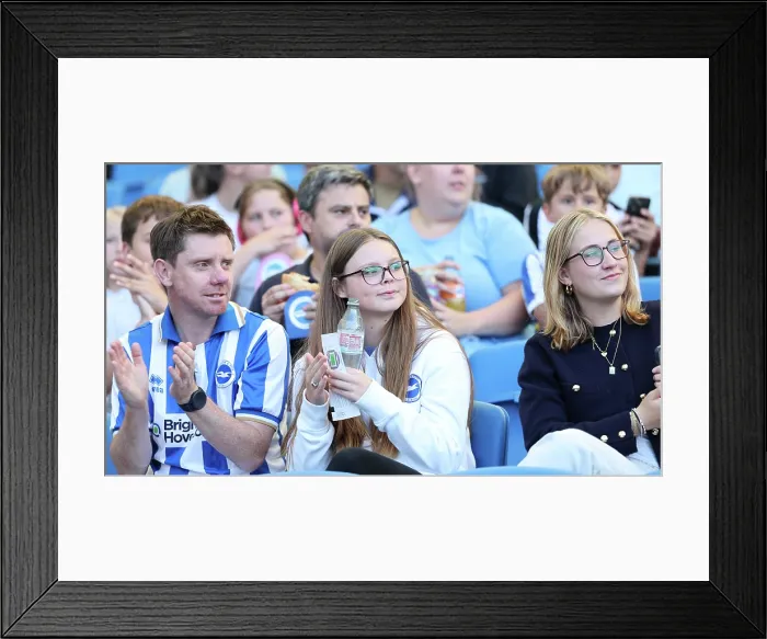 Framed Print : Brighton and Hove Albion v Wolfsburg Pre-Season Friendly 09AUG25 Framed Print : Brighton and Hove Albion v Wolfsburg Pre-Season Friendly 09AUG25