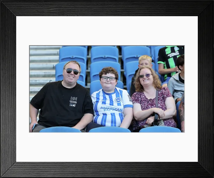 Framed Print : Brighton and Hove Albion v Wolfsburg Pre-Season Friendly 09AUG25 Framed Print : Brighton and Hove Albion v Wolfsburg Pre-Season Friendly 09AUG25