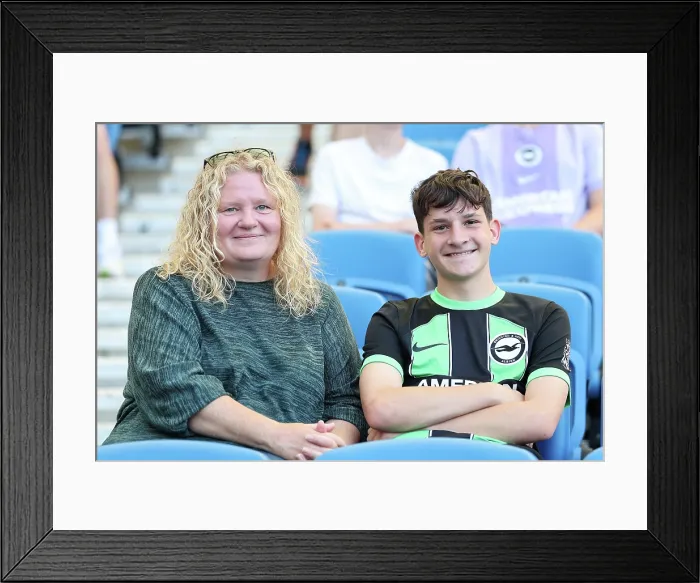 Framed Print : Brighton and Hove Albion v Wolfsburg Pre-Season Friendly 09AUG25 Framed Print : Brighton and Hove Albion v Wolfsburg Pre-Season Friendly 09AUG25