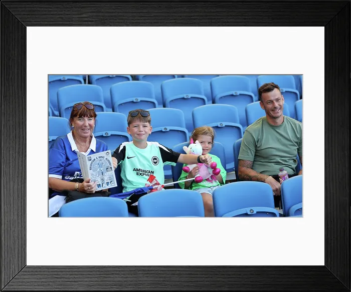 Framed Print : Brighton and Hove Albion v Wolfsburg Pre-Season Friendly 09AUG25 Framed Print : Brighton and Hove Albion v Wolfsburg Pre-Season Friendly 09AUG25